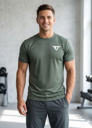 ActiveMesh Olive Performance Tee