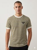 Olive Coast Striped Tee